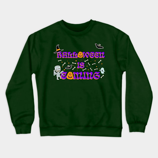 Happy Halloween #3 Crewneck Sweatshirt by gajahnakal